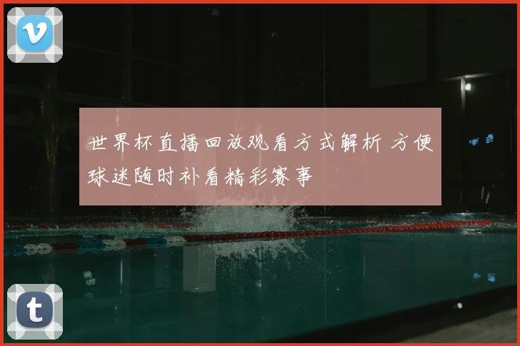 世界杯直播回放观看方式解析 方便球迷随时补看精彩赛事
